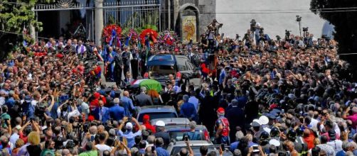 Funerali di un carabiniere (archivio).