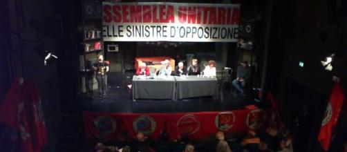 Assemblea delle sinistre di opposizione al Governo a Roma