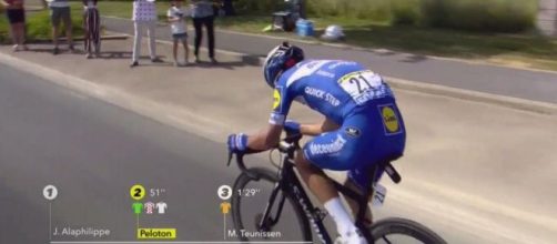 Julian Alaphilippe all'attacco al Tour de France