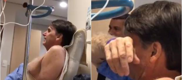 Presidente ficou emocionado (reprodução Twitter Jair Bolsonaro) Presidente ficou emocionado (reprodução Twitter Jair Bolsonaro)