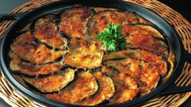 Tortino di melanzane cucinato al forno