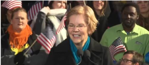 Sen. Elizabeth Warren announces 2020 bid for President. [Image source/NBC News YouTube video]