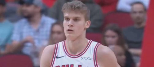 Lauri Markkanen's double-double helped the Bulls grab a win at Brooklyn. [Image via NBA/YouTube]