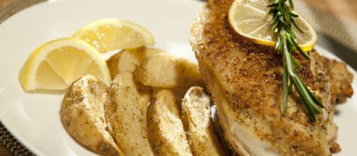 Ricetta Pollo al limone al forno.