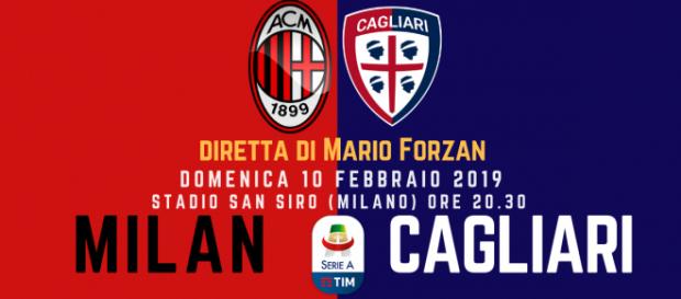 Serie A: Milan - Cagliari ore 20.30 San Siro (Milano) Serie A: Milan - Cagliari ore 20.30 San Siro (Milano)