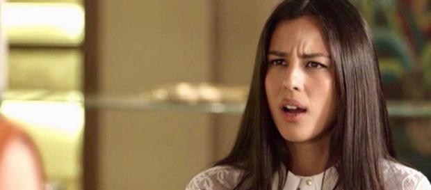 Laura (Yanna Lavigne) em cena de O Sétimo Guardião. (Reprodução/TV Globo) Laura (Yanna Lavigne) em cena de O Sétimo Guardião. (Reprodução/TV Globo)
