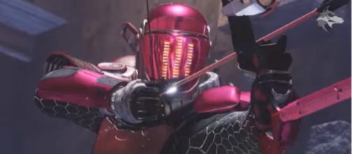 A Guardian with The Vow bow in Destiny 2's Crimson Days event. [Image source: xHOUNDISHx/YouTube]