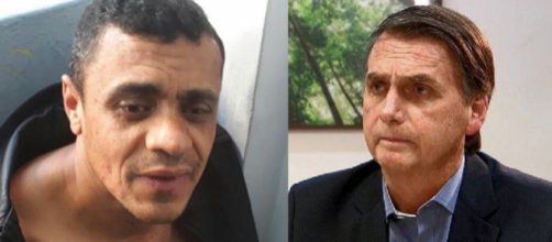 Adélio Bispo e Bolsonaro (Reprodução RecordTV)