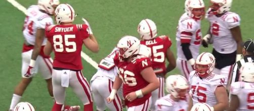 Two Cornhuskers football players were cited for theft by deception. [Image via Nebraska Cornhuskers Athletics/YouTube]