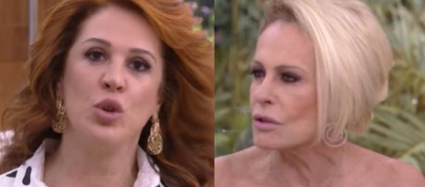 Ana Maria e Claudia Raia (Reprodução TV Globo) Ana Maria e Claudia Raia (Reprodução TV Globo)