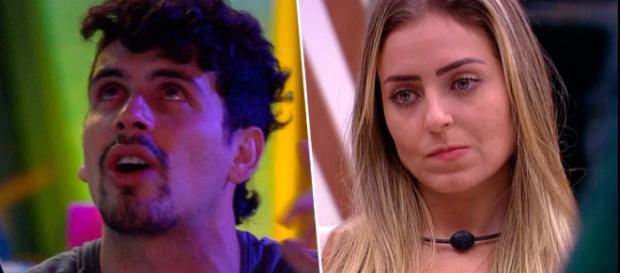 Maycon e Paula do BBB19 (Reprodução TV Globo) Maycon e Paula do BBB19 (Reprodução TV Globo)