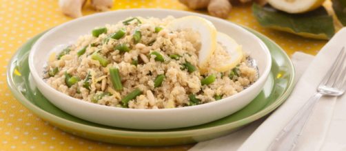 Ricetta quinoa al pesto di fagiolini.