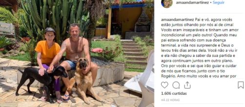 Philomena Quattrucci morre três dias depois do filho - Foto/Reprodução/Instagram