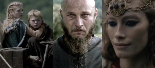 Lagertha, Bjorn, Ragnar e Aslaug (Reprodução/History Channel) Lagertha, Bjorn, Ragnar e Aslaug (Reprodução/History Channel)