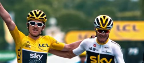 Geraint Thomas al Tour de France con Chris Froome