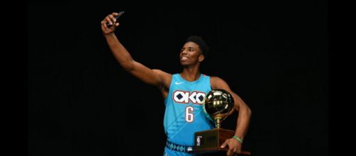 The Oklahoma City Thunder's Hamidou Diallo was among the winners for NBA All-Star Weekend 2019. - [Bleacher Report / YouTube screencap]