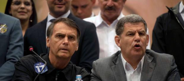 Bolsonaro e Bebianno juntos (Reprodução: Site oficial PSL) Bolsonaro e Bebianno juntos (Reprodução: Site oficial PSL)