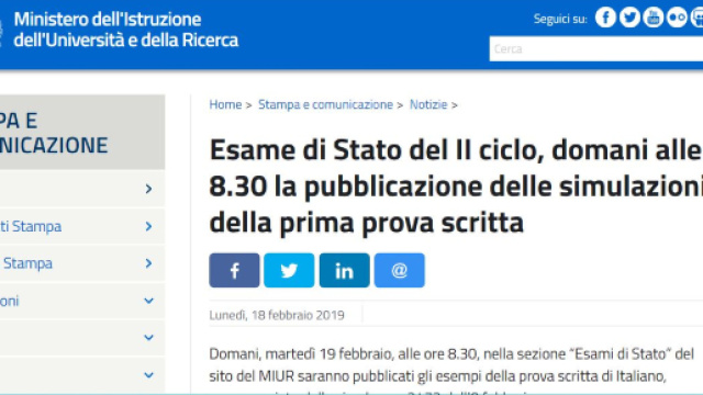 Esame di Stato simulazione prova d'italiano