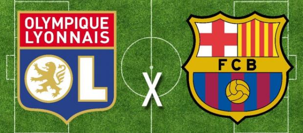 Lyon x Barcelona ao vivo (Reprodução YouTube Desregulado) Lyon x Barcelona ao vivo (Reprodução YouTube Desregulado)