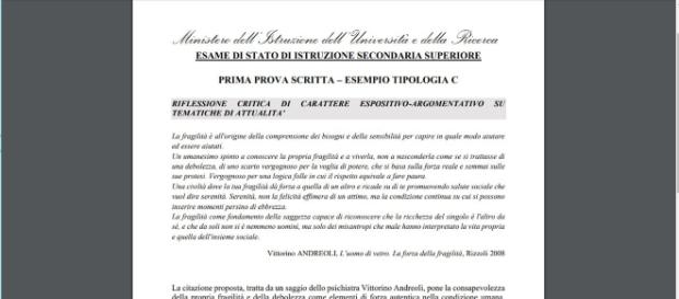 simulazione prova d'italiano: le prove di attualità simulazione prova d'italiano: le prove di attualità