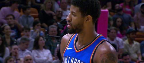 Paul George scored 43 points to help the Thunder win on Friday (Feb. 1). - [Bleacher Report / YouTube screencap]