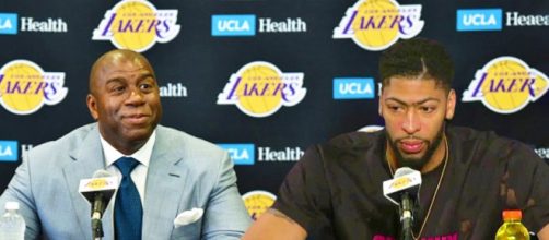 Magic Johnson and the Lakers need to improve their offer for the Pelicans to trade Anthony Davis soon. [Image via SportHub/YouTube]