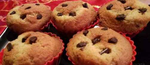 Ricetta muffin con gocce di cioccolato.