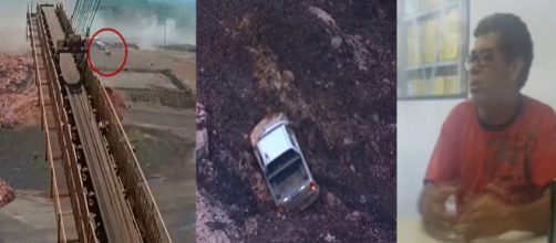 Sebastião e Elias sobreviveram a explosão da barragem de Brumadinho (Foto: TV Globo/Montagem Guti Muszynski)