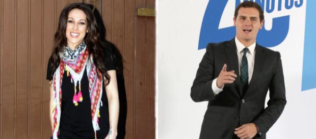 Fotografía de archivo de Albert Rivera y Malú Fotografía de archivo de Albert Rivera y Malú