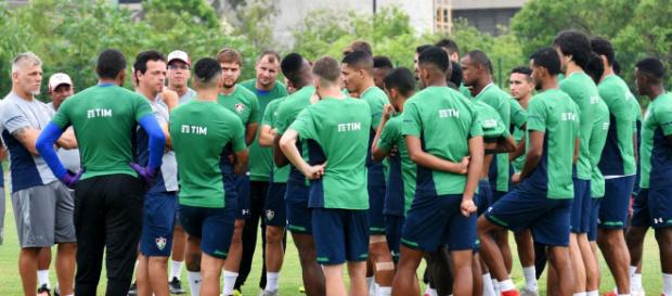 Jogadores do Fluminense não vão ao treino em forma de protesto. (Foto: Divulgação/ Fluminense) Jogadores do Fluminense não vão ao treino em forma de protesto. (Foto: Divulgação/ Fluminense)