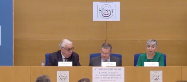 La commission d'enquête du Sénat au moment de rendre son rapport sur l'affaire Benalla La commission d'enquête du Sénat au moment de rendre son rapport sur l'affaire Benalla