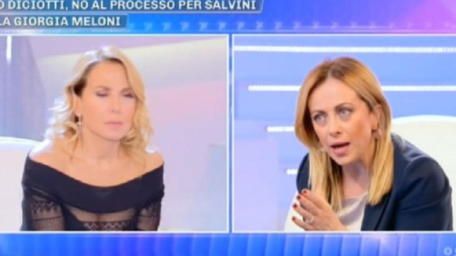 Pomeriggio 5, la Meloni ospite della D'Urso