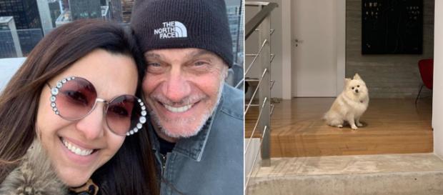 Veruska Seibel Boechat ao lado do marido e a cadelinha Nina (Foto: Instagram) Veruska Seibel Boechat ao lado do marido e a cadelinha Nina (Foto: Instagram)