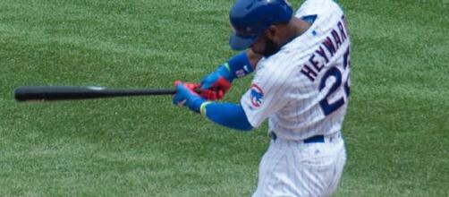 Jason Heyward is looking for a spot to hit in the lineup [Image via Dave Herholz/Flickr]