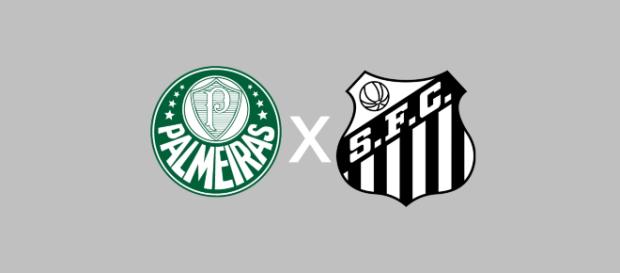 Palmeiras x Santos ao vivo (Arte: Diogo Marcondes) Palmeiras x Santos ao vivo (Arte: Diogo Marcondes)