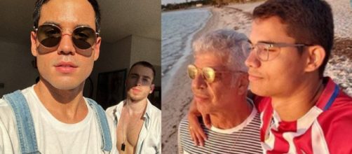 Bruno Gadiol e Lulu Santos com seus parceiros (Reprodução Instagram)