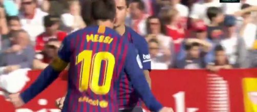 But de Messi, Séville - Barcelone