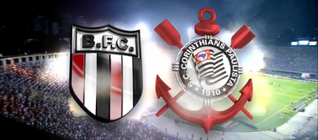 Botafogo-SP x Corinthians ao vivo (Reprodução site Meu Timão) Botafogo-SP x Corinthians ao vivo (Reprodução site Meu Timão)