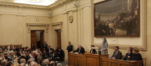 Devant les députés, Maryam Radjavi appelle la France à soutenir le combat des Iraniens pour le changement de régime Devant les députés, Maryam Radjavi appelle la France à soutenir le combat des Iraniens pour le changement de régime