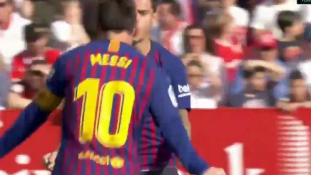 But de Messi, Séville - Barcelone