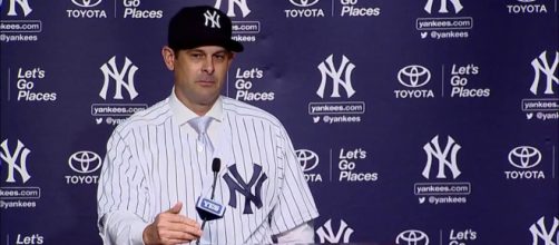 Aaron Boone appears to have thrown his support behind Clint Frazier. [Image Credit] ESPN - YouTube