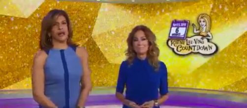 Hoda Kotb introduces another salute to Kathie Lee Gifford from friends on TV. [Image source:TODAY-YouTube]