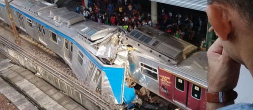 Colisão entre trens deixa 9 feridos (Reprodução/Twitter/ @OperacoesRio)