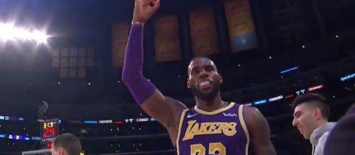 LeBron James helped lead the Lakers to a much-needed win on Wednesday (Feb. 27). [Image via Bleacher Report/YouTube]