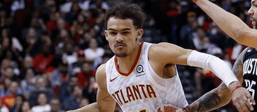 Rookie Trae Young helped lead the Atlanta Hawks to an overtime win on Wednesday (Feb. 27). [Image via NBA/YouTube]