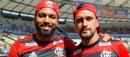 Gabigol e Arrascaeta prometem dar muitas alegrias ao torcedor flamenguista (Alexandre Vidal/Flamengo)