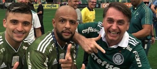 Presidente segue diversos esportistas nas redes sociais. Imagem: Reprodução Instagram Felipe Melo