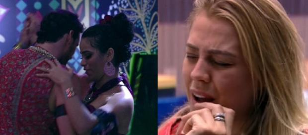 Choro e possível triângulo amoro no BBB19 (Reprodução Gshow) Choro e possível triângulo amoro no BBB19 (Reprodução Gshow)