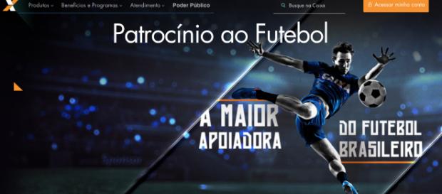 Patrocínio da Caixa no futebol está sob análise (Site/Caixa) Patrocínio da Caixa no futebol está sob análise (Site/Caixa)