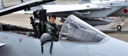Primeira piloto de caça do Japão (Reprodução/CNN)